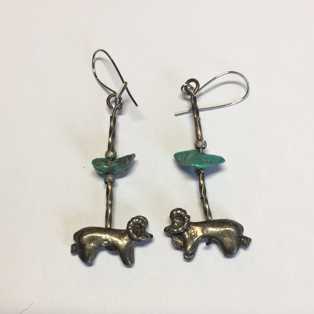 Ram with Turquoise earrings